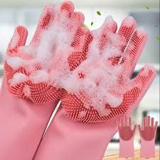 Silicone Washing Gloves( 130grams )